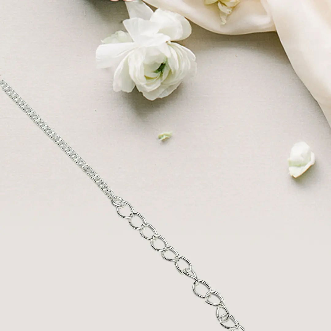 925 Sterling Silver 18 Inch Curb Chain 1MM – Mohnaa Jewels