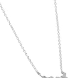 Mohnaa Minimalist Humming Bird Necklace in 925 Sterling Silver 306