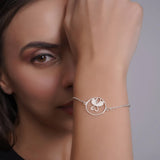 Mohnaa Minimalist Flamingo Bracelet in 925 Sterling Silver 403