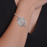 Mohnaa Minimalist Mandala Bracelet in 925 Sterling Silver 402