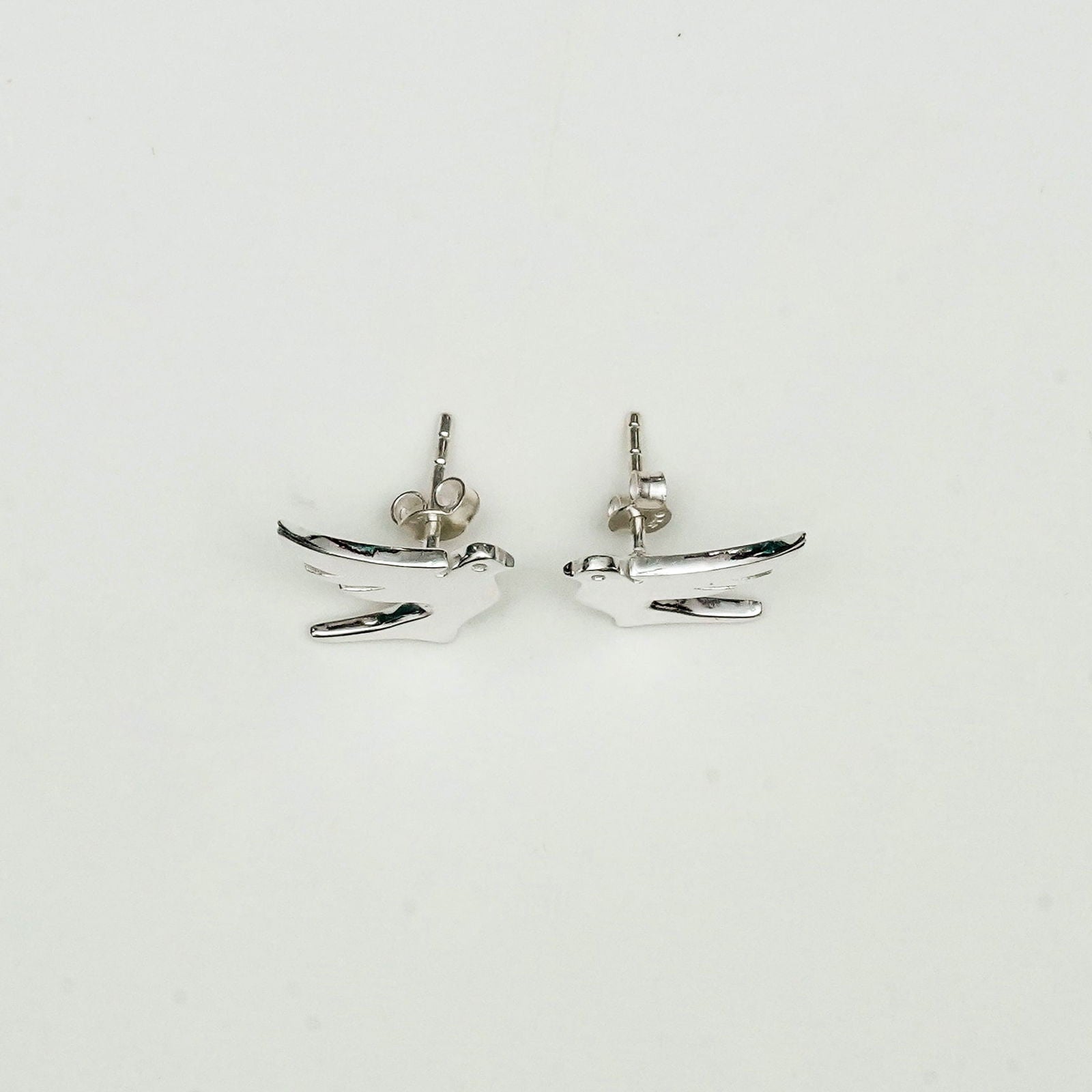 Bird Minimalist Earring In 925 Sterling Silver