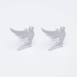 Bird Minimalist Earring In 925 Sterling Silver