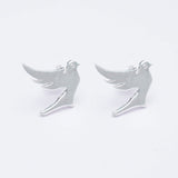 Bird Minimalist Earring In 925 Sterling Silver