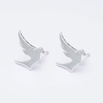 Bird Minimalist Earring In 925 Sterling Silver