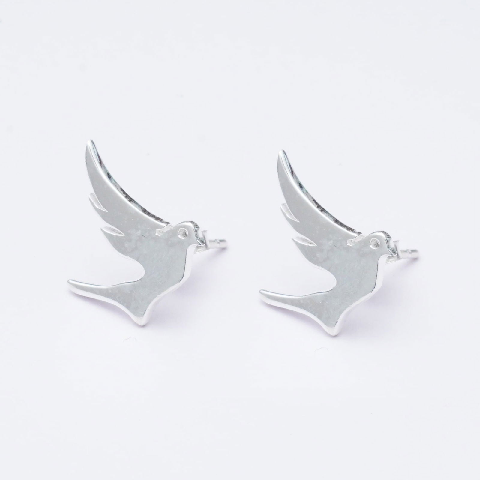Bird Minimalist Earring In 925 Sterling Silver