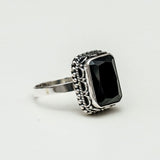 Black Beauty Sterling Silver Ring