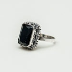 Black Beauty Sterling Silver Ring