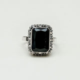 Black Beauty Sterling Silver Ring