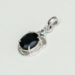 Black Onyx Pendant In 925 Sterling Silver