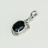 Black Onyx Pendant In 925 Sterling Silver