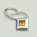 Designer Pendants With Citrine Gemstone In 925 Sterling Silver