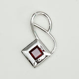Designer Pendants With Garnet Gemstone In 925 Sterling Silver