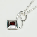Designer Pendants With Garnet Gemstone In 925 Sterling Silver