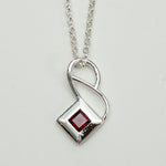 Designer Pendants With Garnet Gemstone In 925 Sterling Silver