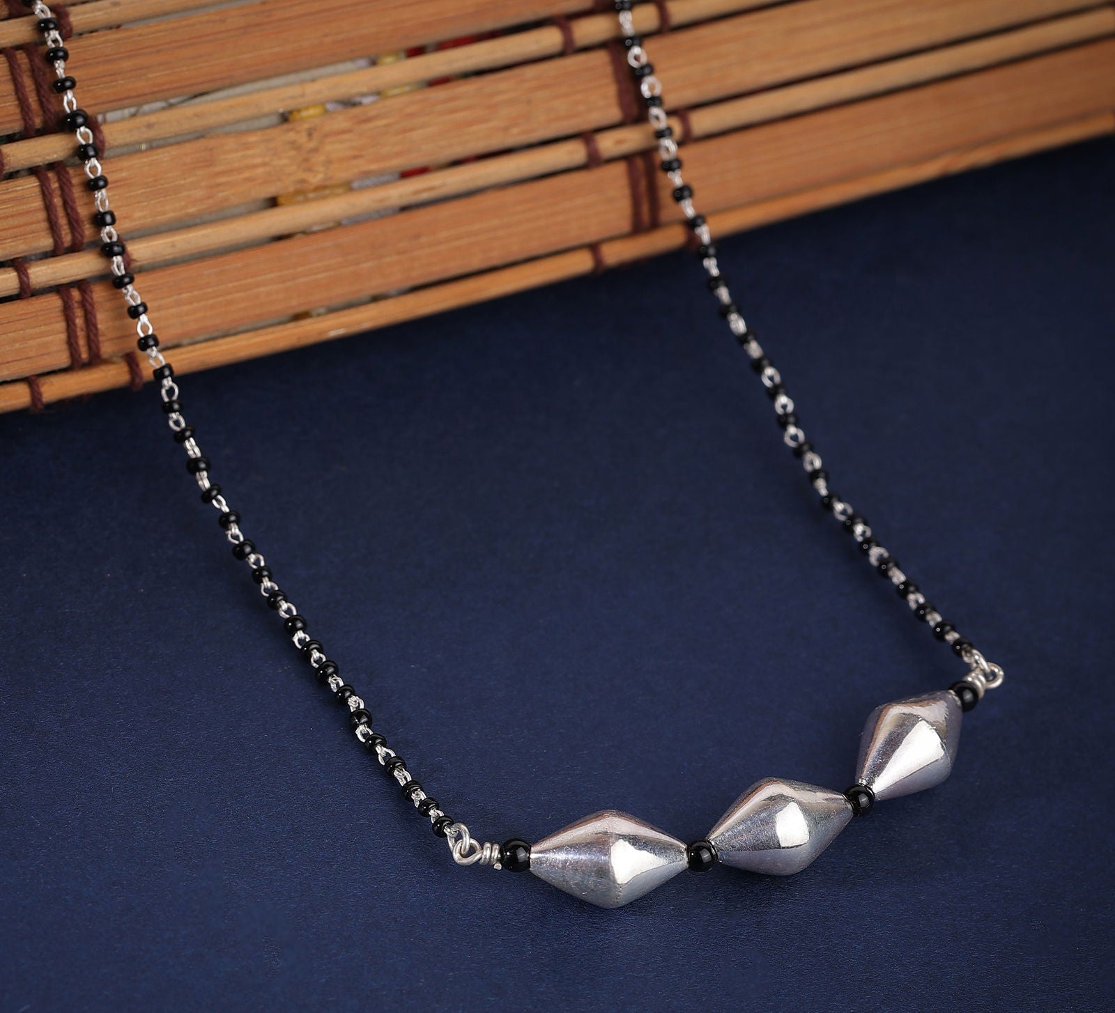 Dridha Antique Mangalsutra in 925 Sterling Silver DM105