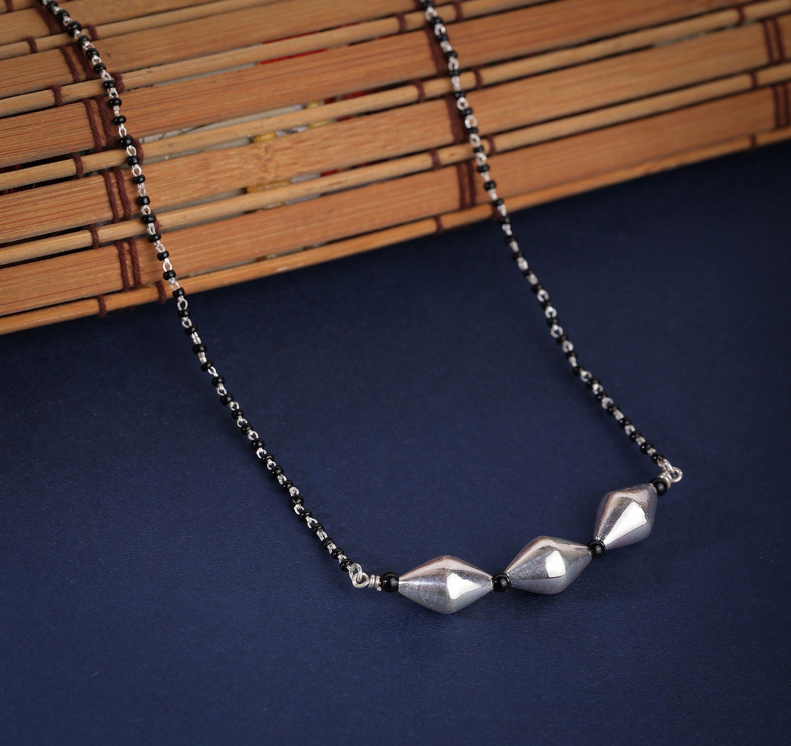 Dridha Antique Mangalsutra in 925 Sterling Silver DM105