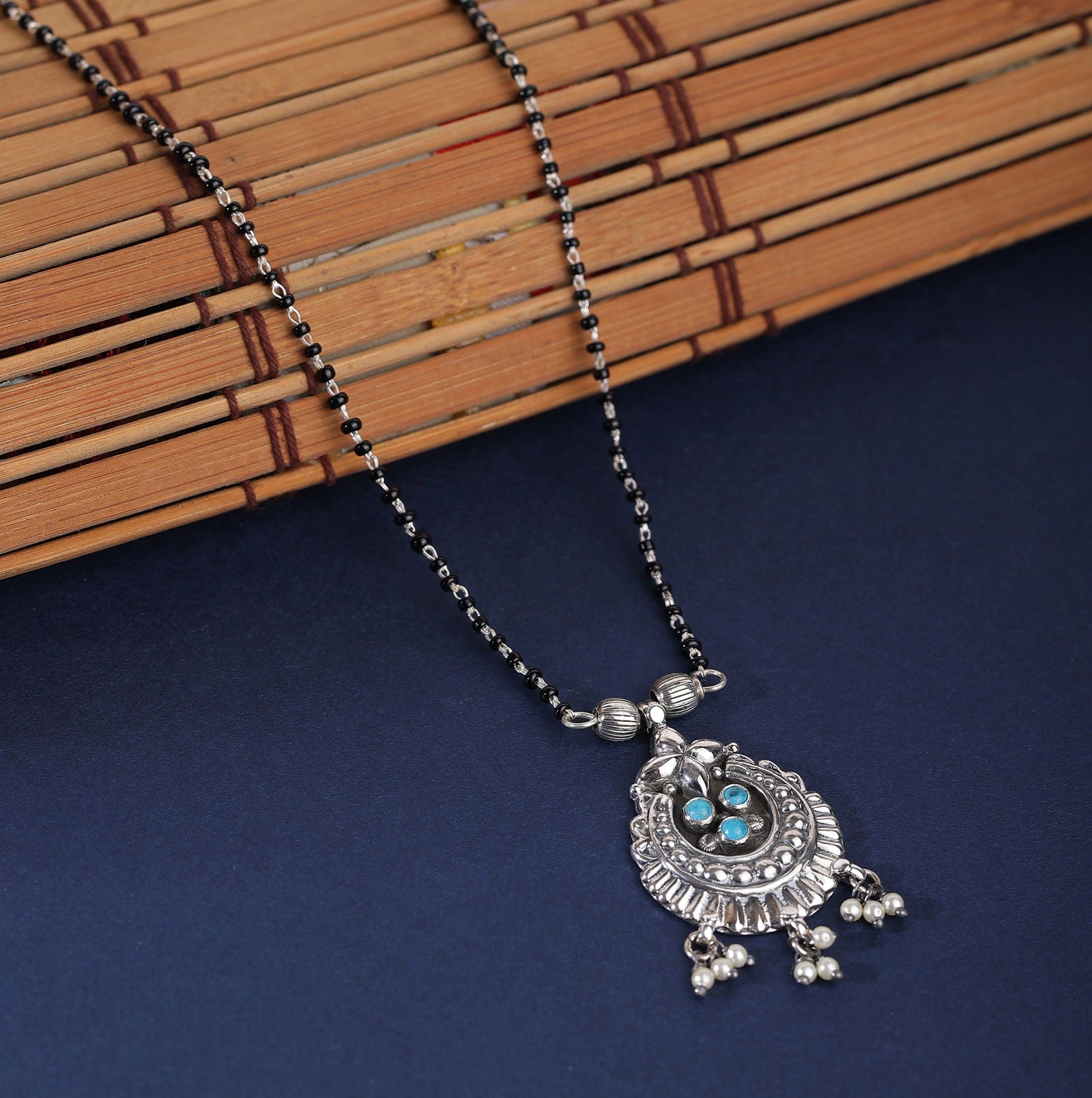 Dridha Antique Mangalsutra in 925 Sterling Silver DM110
