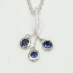 Handmade Pendant With Lolite Gemstone In 925 Sterling Silver