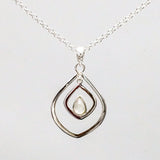 Pendants With Rainbow Moonstone In 925 Sterling Silver - Mohnaa Jewels