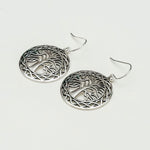 Life Of Tree Earrings 925 Solid Sterling Silver
