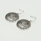 Life Of Tree Earrings 925 Solid Sterling Silver