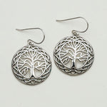 Life Of Tree Earrings 925 Solid Sterling Silver