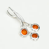 Handmade Pendant With Orange Stone In 925 Sterling Silver - Mohnaa Jewels