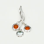 Handmade Pendant With Multi Stone In 925 Sterling Silver - Mohnaa Jewels