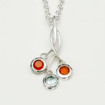 Handmade Pendant With Multi Stone In 925 Sterling Silver - Mohnaa Jewels