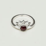 Mohnaa Crown Ring With uncut Garnet Stone679 - Mohnaa Jewels