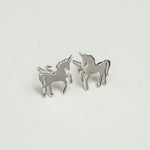 Horse Minimalist Earring In 925 Sterling Silver - Mohnaa Jewels