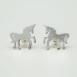 Horse Minimalist Earring In 925 Sterling Silver - Mohnaa Jewels