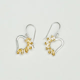 Designer Earrings With Genuine Citrine Gemstone in 925 Sterling Silver - Mohnaa Jewels