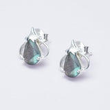 Earring With Labradorite Gemstone in Best Quality 925 Sterling Silver - Mohnaa Jewels