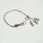 Sterling Silver Oxydized Simple Bracelet - Mohnaa Jewels