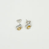 Tops Earring With Citrine Gemstone in Best Quality 925 Sterling Silver - Mohnaa Jewels