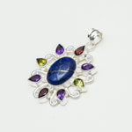 Sun Pendants With Multi Gemstone in High Quality 925 Solid Silver 2 - Mohnaa Jewels