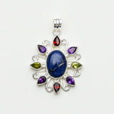 Sun Pendants With Multi Gemstone in High Quality 925 Solid Silver 2 - Mohnaa Jewels