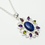 Sun Pendants With Multi Gemstone in High Quality 925 Solid Silver 2 - Mohnaa Jewels