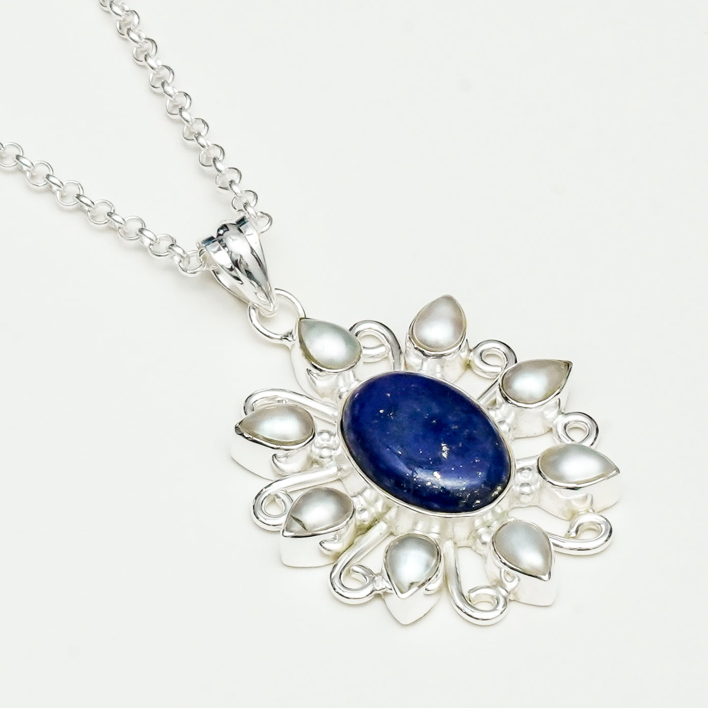 Sun Pendants With Multi Gemstone in High Quality 925 Solid Silver 3 - Mohnaa Jewels