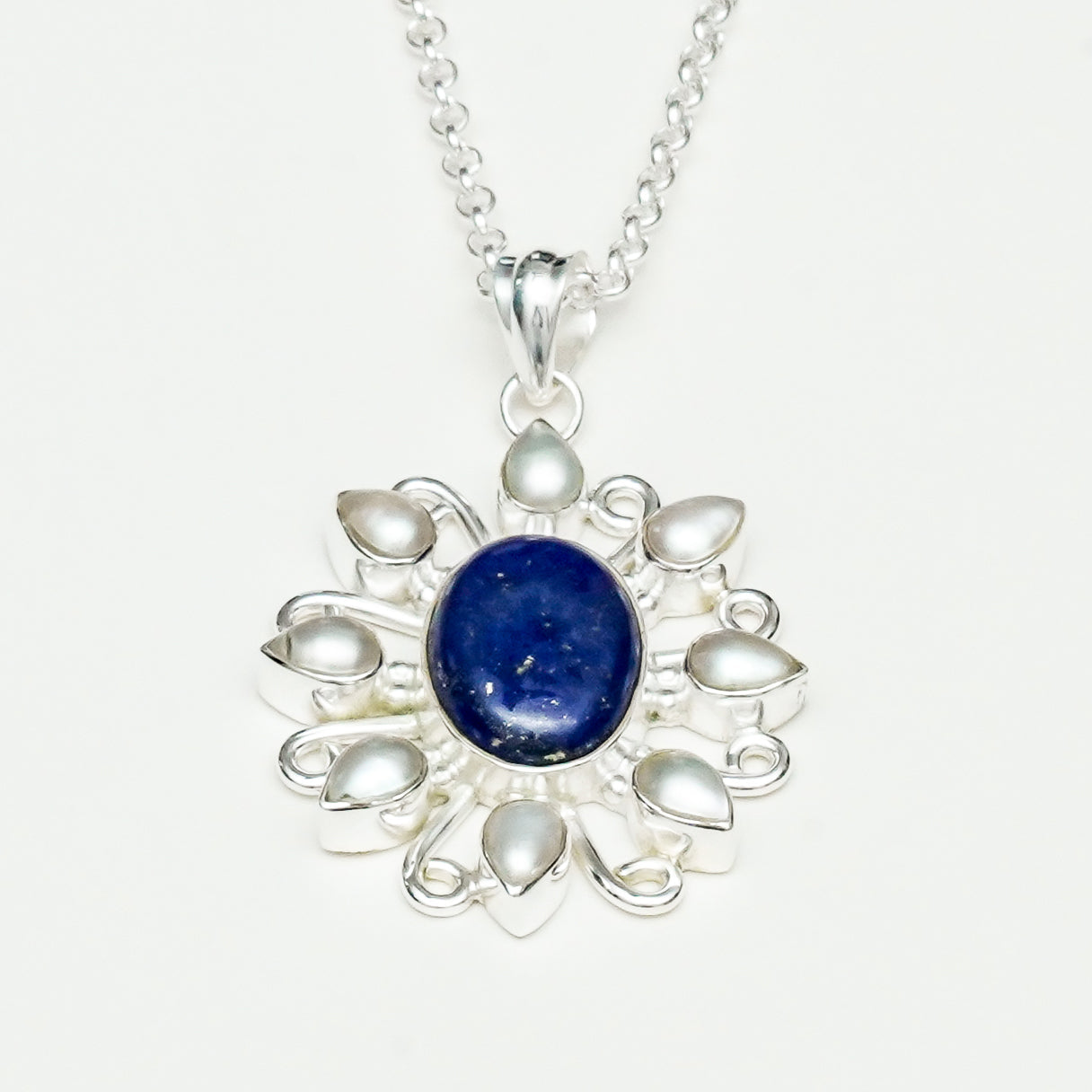 Sun Pendants With Multi Gemstone in High Quality 925 Solid Silver 3 - Mohnaa Jewels