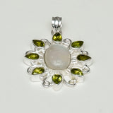 Sun Pendants With Multi Gemstone in High Quality 925 Solid Silver 4 - Mohnaa Jewels