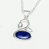 Swan Pendant With Multi Gemstone in High Quality 925 Sterling Silver 2 - Mohnaa Jewels