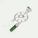 Charm Pendant With Pearl Gemstone In 925 Solid Silver - Mohnaa Jewels