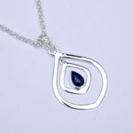 Pendants With Kyanite Gemstone In 925 Sterling Silver - Mohnaa Jewels