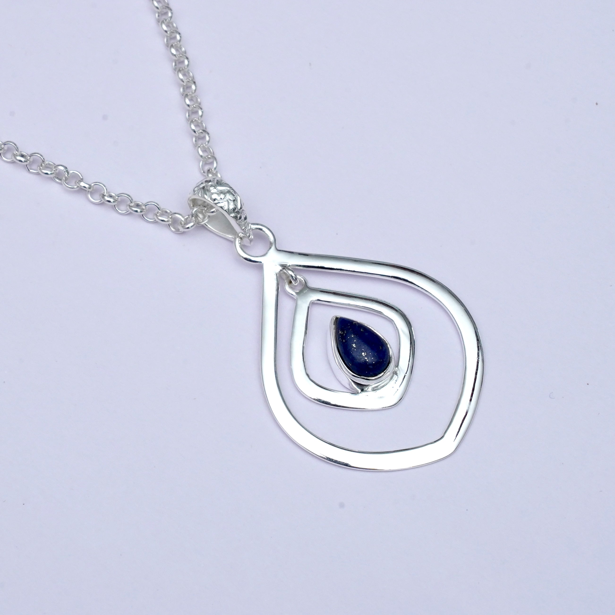 Pendants With Kyanite Gemstone In 925 Sterling Silver - Mohnaa Jewels