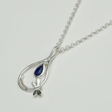 Dragonfly Pendent With Kayanite Gemstone In 925 Sterling Silver - Mohnaa Jewels