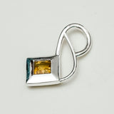 Designer Pendants With Citrine Gemstone In 925 Sterling Silver - Mohnaa Jewels