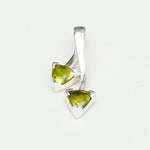 Arrow Pendant With Peridot Gemstone In Sterling Silver - Mohnaa Jewels