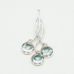 Handmade Pendant With Blue Topaz Gemstone In 925 Sterling Silver - Mohnaa Jewels